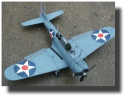 Douglas SBD-3. Scratch built in metal by Rojas Bazán. 1:15 scale. Completed in 2004.