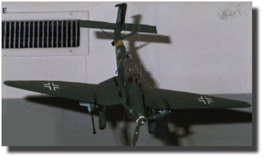 Junkers Ju 87 G Stuka. Scratch built in aluminum by Guillermo Rojas Bazán. Approx. 1:24 scale. Made in 1986. Model stolen from Museum Nacional de Aeronáutica, Buenos Aires (do you know who has it? Please help get it back).
