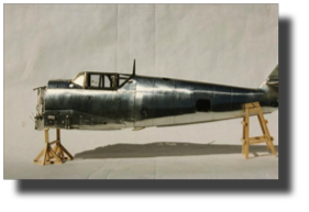 Messerschmitt Bf 109 G. Scratch built in metal by Rojas Bazán. 1:15 scale.