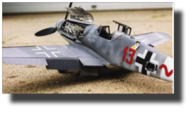 Messerschmitt Bf 109 G. Scratch built in metal by Rojas Bazán. 1:15 scale.