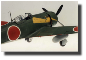Nakajima Ki-84. Scratch built in metal by Rojas Bazán in 1992. 1:15 scale.