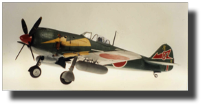 Nakajima Ki-84. Scratch built in metal by Rojas Bazán. 1:15 scale.