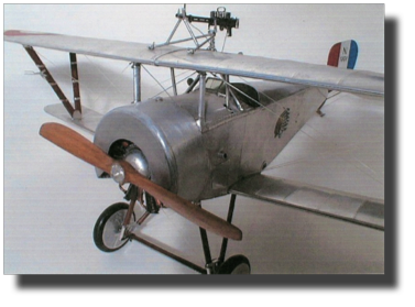 Nieuport 11 Bebe. Le Rhône 9C. Scratch built by Rojas Bazán. 1:15 scale.