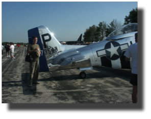 Rojas Bazán and P-51 D.