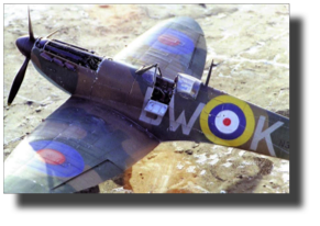 Supermarine Spitfire Mk I. Scratch built in metal by Rojas Bazán. 1:15 scale. Built in 1990.