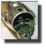 Boeing B-17 G. Bendix chin turret. Scratch built in metal by Rojas Bazán. 1:15 scale.