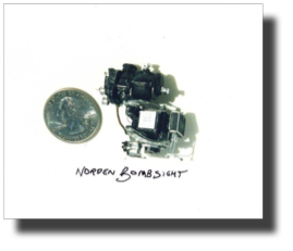 Norden bombsight, 1:15 scale. Scratch built in metal by Rojas Bazán.