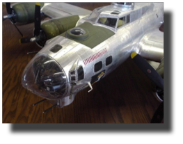 Boeing B-17 G. Scratch built in metal by Rojas Bazán. 1:15 scale.