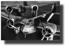 Bristol Blenheim MkI (two models). Scratch built in metal by Guillermo Rojas Bazán. Scale 1:24. Made in 1988.