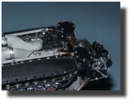 Allison V-1710-33 engine details. Scratch built in metal by Rojas Bazán. 1:15 scale. Allison V-1710-33 engine details. Scratch built in metal by Rojas Bazán. 1:15 scale.