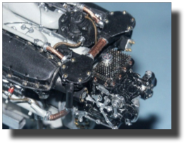 Allison V-1710-33 engine details. Scratch built in metal by Rojas Bazán. 1:15 scale. Allison V-1710-33 engine details. Scratch built in metal by Rojas Bazán. 1:15 scale.