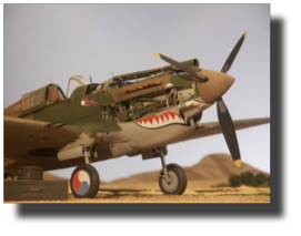 Curtiss P-40 B/C. Scratch built in metal by Rojas Bazán. 1:15 scale. Curtiss P-40 B/C. Scratch built in metal by Rojas Bazán. 1:15 scale.