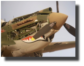 Curtiss P-40 B/C. Scratch built in metal by Rojas Bazán. 1:15 scale.