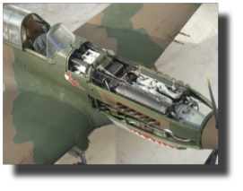 Curtiss P-40 B/C. Scratch built in metal by Rojas Bazán. 1:15 scale. Curtiss P-40 B/C. Scratch built in metal by Rojas Bazán. 1:15 scale.
