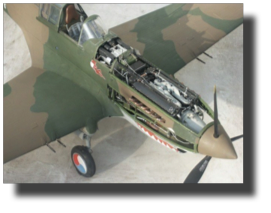 Curtiss P-40 B/C. Scratch built in metal by Rojas Bazán. 1:15 scale.