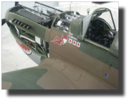 Curtiss P-40 B/C. Scratch built in metal by Rojas Bazán. 1:15 scale.