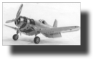 F4U-1 Corsair. Model in natural aluminum. Scratch built in metal by Rojas Bazán. Scale 1:15. Engineering model.