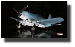 F4U-1 Corsair. Scratch built in metal by Rojas Bazán. Scale 1:15.