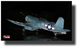 F4U-1 Corsair. Scratch built in metal by Guillermo Rojas Bazán. Scale 1:15.