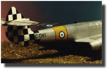 Gloster Meteor Mk IV. Scratch built in metal by Guillermo Rojas Bazán. Scale 1:24. Made in 1986. Gloster Meteor Mk IV. Scratch built in metal by Guillermo Rojas Bazán. Scale 1:24. Made in 1986.