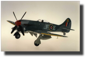 Hawker Tempest MkV. Scratch built in metal by Rojas Bazán. 1:15 scale. Hawker Tempest MkV. Scratch built in metal by Rojas Bazán. 1:15 scale.