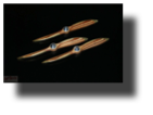 Rojas Bazan's Heine wooden propellers 1:15 scale