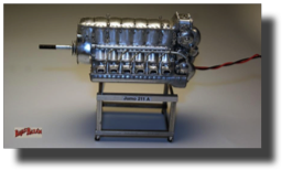Jumo 211 A engine, 1:16 scale. Scratch built in metal by Guillermo Rojas Bazán. Jumo 211 A engine, 1:16 scale. Scratch built in metal by Guillermo Rojas Bazán.
