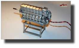Jumo 211 A engine, 1:16 scale. Scratch built in metal by Guillermo Rojas Bazán.