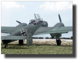 Messerschmitt Bf110 C. Scratch built in metal by Rojas Bazán. 1:15 scale.