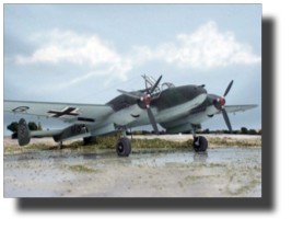 Messerschmitt Bf110 C. Scratch built in metal by Rojas Bazán. 1:15 scale. Diorama.