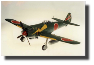 Nakajima Ki-84. Scratch built in metal by Rojas Bazán. 1:15 scale.