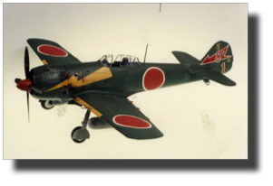 Nakajima Ki-84. Scratch built in metal by Rojas Bazán. 1:15 scale.