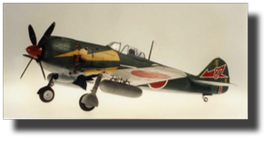 Nakajima Ki-84. Scratch built in metal by Rojas Bazán. 1:15 scale. Nakajima Ki-84. Scratch built in metal by Rojas Bazán. 1:15 scale.