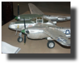 Lockheed P-38 Lightning. Scratch built in metal by Rojas Bazán. 1:15 scale.