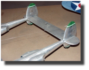 Lockheed P-38 Lightning. Scratch built in metal by Rojas Bazán. 1:15 scale.