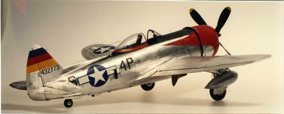 Republic P-47 Thunderbolt. Scratch built in metal by Rojas Bazán. 1:15 scale.