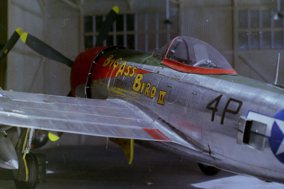 Republic P-47 Thunderbolt. Scratch built in metal by Rojas Bazán. 1:15 scale.