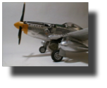 North American P-51 D Mustang. Scratch built in metal by Rojas Bazán. 1:15 scale.