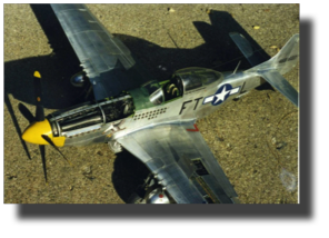 North American P-51 D Mustang. Scratch built in metal by Rojas Bazán. 1:15 scale.