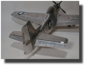 North American P-51 D Mustang. Scratch built in metal by Rojas Bazán. 1:15 scale.