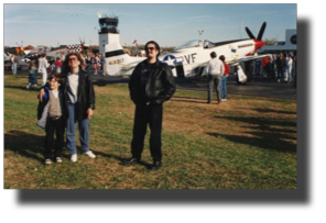 Guillermo, Clarisa and Roy at air show in New York, 1994. Guillermo, Clarisa and Roy at air show in New York, 1994.