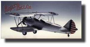 Stearman PT-17. Scratch built by Rojas Bazán. 1:24 scale. Engineering model; operating ailerons, elevators and rudder from both cockpits. Electric system. Stearman PT-17. Scratch built by Rojas Bazán. 1:24 scale. Engineering model; operating ailerons, elevators and rudder from both cockpits. Electric system.