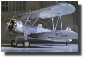 Stearman PT-17. Scratch built by Rojas Bazán. 1:24 scale. Engineering model; operating ailerons, elevators and rudder from both cockpits. Electric system. Stearman PT-17. Scratch built by Rojas Bazán. 1:24 scale. Engineering model; operating ailerons, elevators and rudder from both cockpits. Electric system.