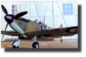 Supermarine Spitfire Mk I. Scratch built in metal by Rojas Bazán. 1:15 scale. Built in 1990. Supermarine Spitfire Mk I. Scratch built in metal by Rojas Bazán. 1:15 scale. Built in 1990.